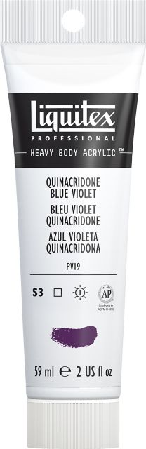 Heavy Body Acrylic 2oz Quinacrodone Blue Violet