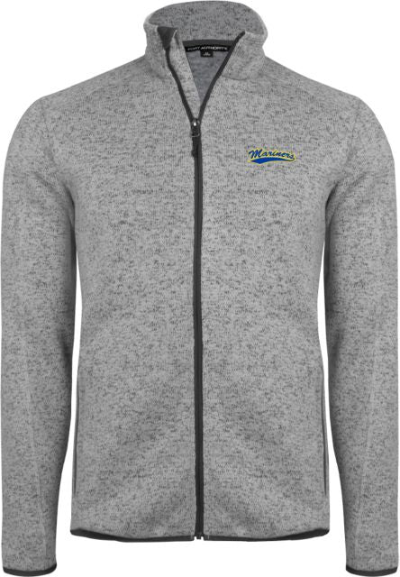 Maine Maritime Sweater Fleece Heather Jacket Mariners Athletic Mark- ONLINE ONLY