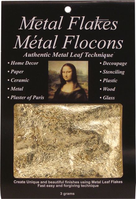 Metal Flakes Gold