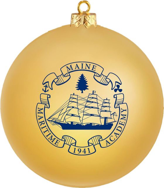 Maine Maritime Academy Round Shatterproof Ornament