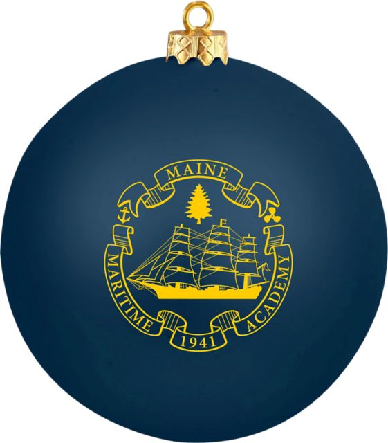 Maine Maritime Academy Round Shatterproof Ornament