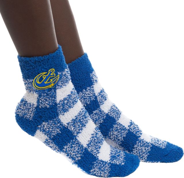 Maine Maritime Academy Buffalo Check Socks